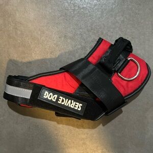 XL service dog vest - red and black NEW